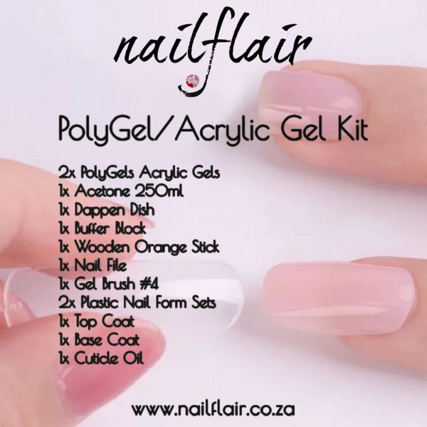 PolyGel/Acrylic Gel Kit 30ml | Nailflair