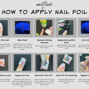 How to apply nail Foils pictorial