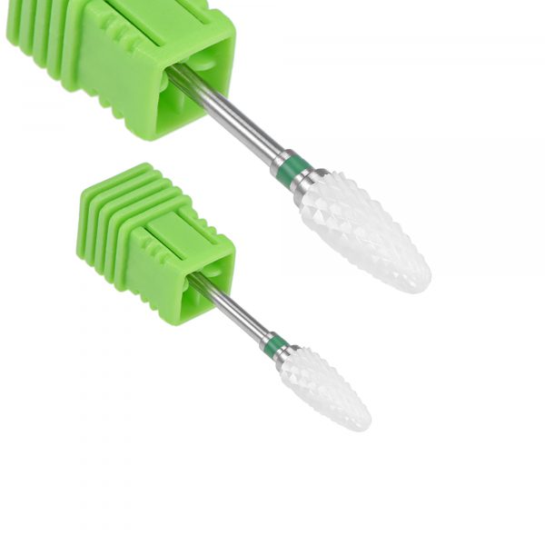 Ceramic e-file bit - C 3/32" Flame (Green)