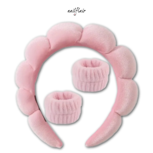 NF Cuffs and Headband - Pink